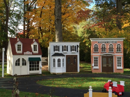 Our life-sized playhouses on the Preschool Playground