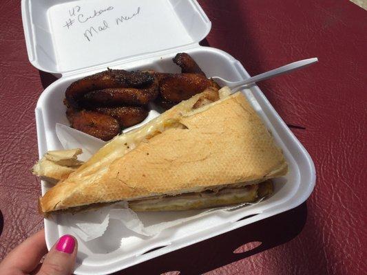 I did the meal--massive Cubango and double plantains as my two sides.