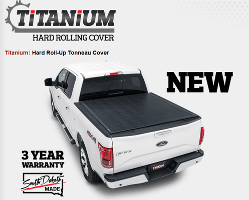 We have the popular TruXedo Titanium Roll Up Cover. Roll-Up Utility With a Hard Cover Attitude. Only....$725.00- We also do installs.