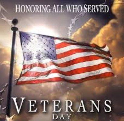 To all the men and women who selflessly served our country and are in service today - we honor you each and every day!#VeteransDay2020 -