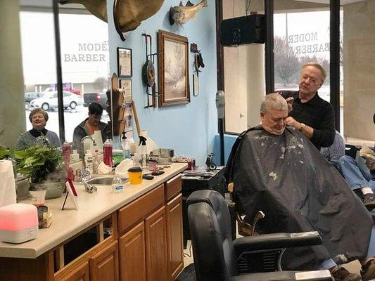 Modern Barber Shop has move to w323 Memorial Ave Lynchburg, Va. Doug Pickeral