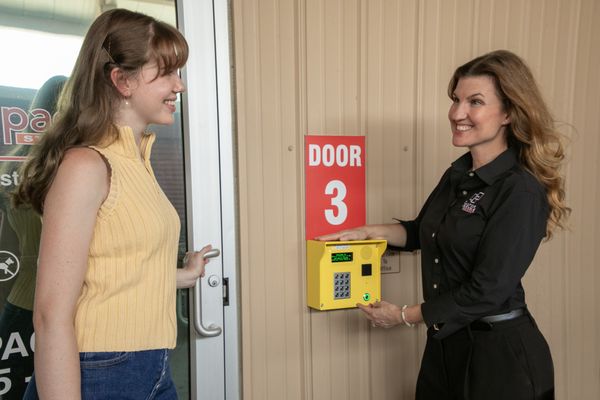 Keypad access for added  security