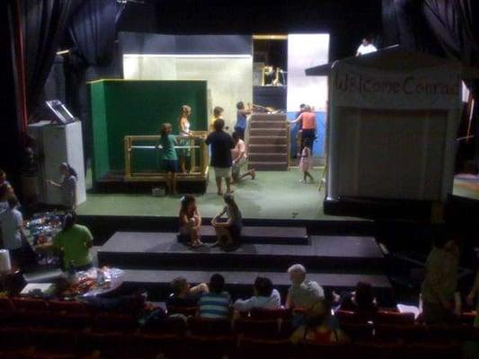 Building the set for the recent production of Bye Bye Birdie