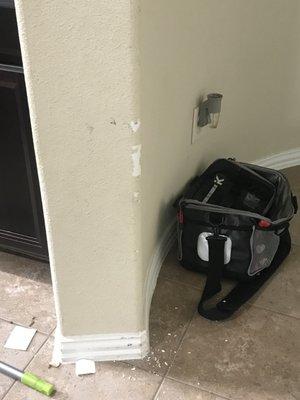 Wall damage