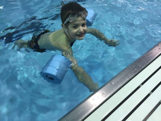 H.E.S. aquatics offers it all from group lessons to private lessons to swim team!