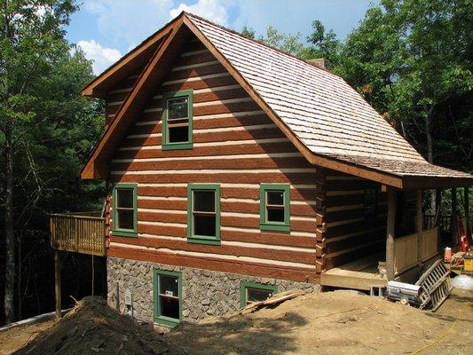 Cozy mountainside cabin with all wood interior. Boone, NC