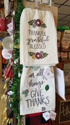 Seasonal decor tea towels