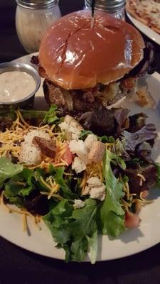 Burger and salad!