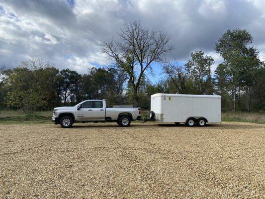 Because of First Pass Driving, I am able to drive this enormous trailer for work.