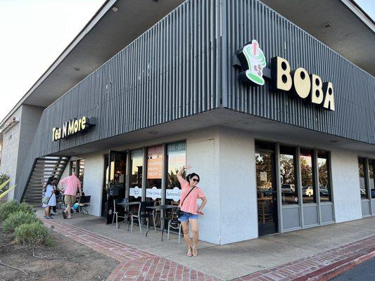 Front of boba shop