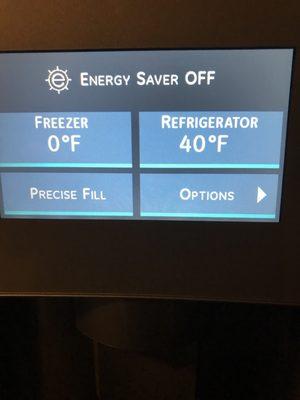 Fridge temp issue. New fridge is way too warm.