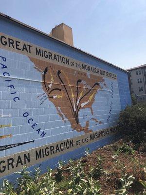 The mural at the right.