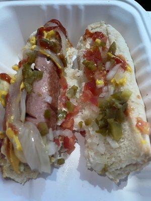 Mexican Hotdog w/all the Fixings