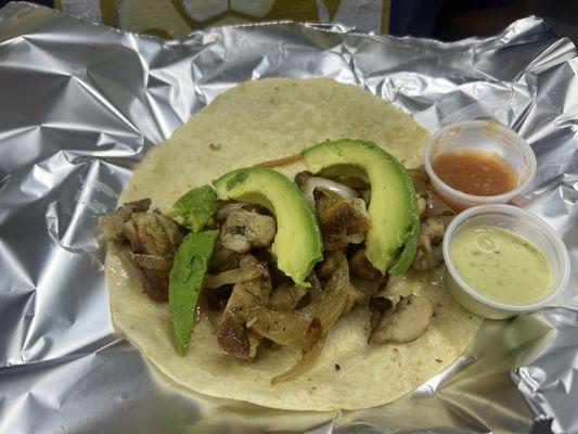 Tacos de Chicken fajita