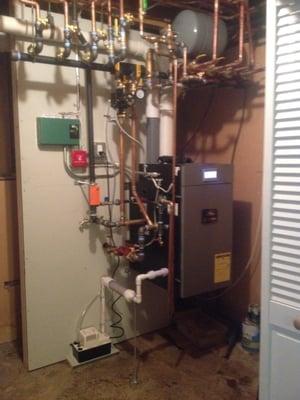 Heat and hot water system.