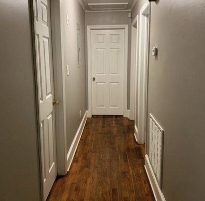 Hallway of move in cleaning