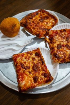 Sicilian pizza from Umberto's.