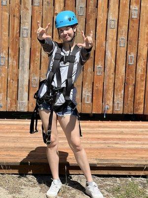 Campers are challenged to set their own goals as they participate in the many adventure activities we have to offer!