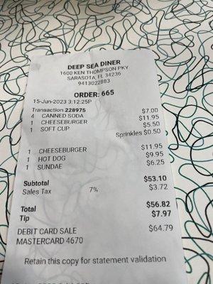 The receipt