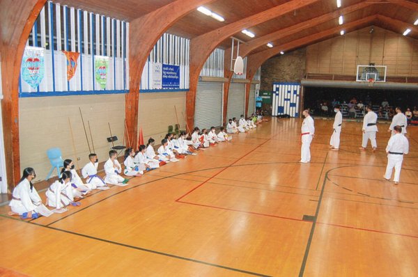 Another picture of classes being held at Holy Nativity Church.