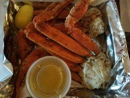 Snow crab legs platter