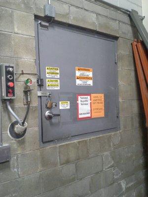 installation of chute door