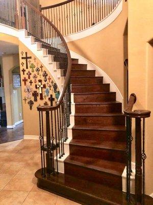 Wood stairs