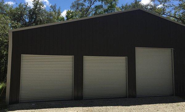 Commercial garage doors installed in Flagler County, Florida by American Overhead Door Services.