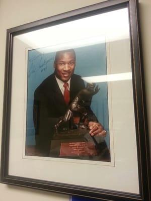 Signed pic by Bo for Dr. McCluskey