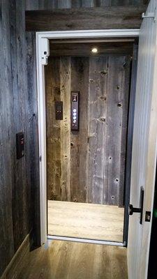 Residential elevator with customer finishes