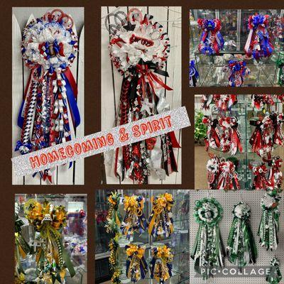 Go to store for Homecoming mums & garters