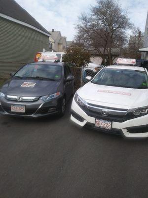 These are a couple of our certified driving school cars that are used for day to day operations.