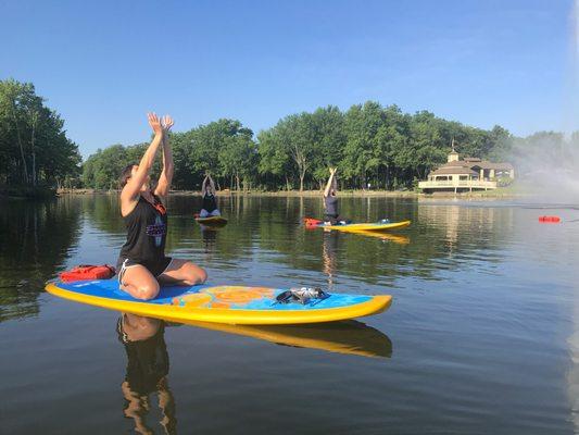 SUP Yoga Coe Lake