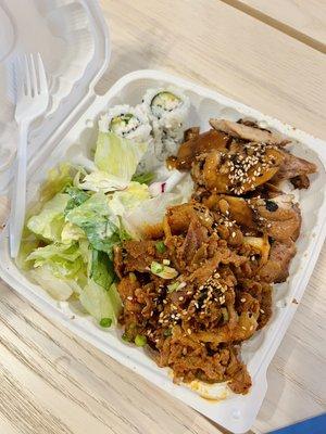 Chicken and Pork bento