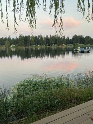 The lake at dusk