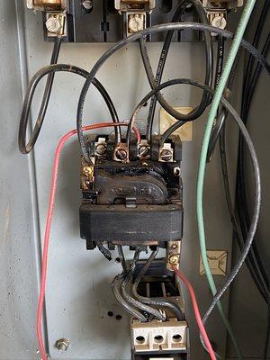 Service call/ transformer replacement/ equipment control panel