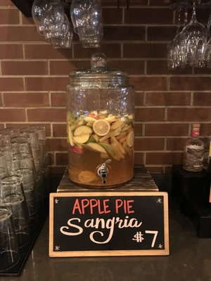 $7 House-made fresh Sangrias that change weekly!  We're excited for apple season :)