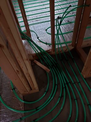 Radiant floor heating