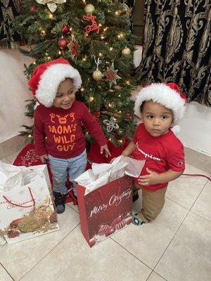 My Angels celebrating Christmas