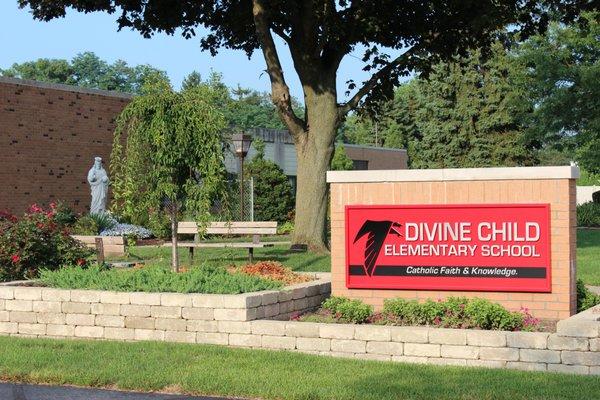 Front entrance of Divine Child Elementary School