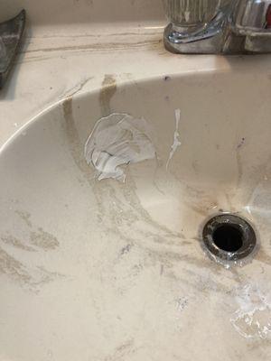 Holes in sink