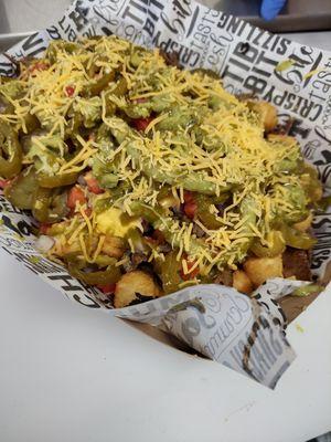 Loaded nacho tots