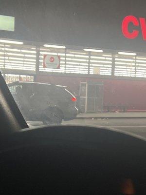 The employees were in the front by the registers and as soon as the store was supposed to be closed they locked up and all ran to their cars