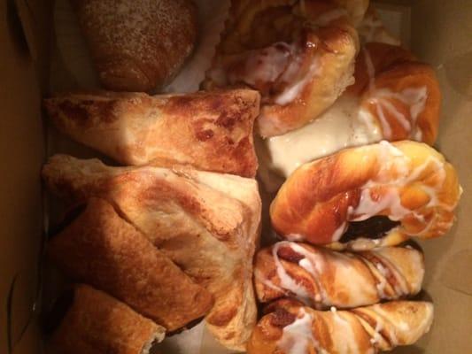 Danishes, cinnamon twists, turnovers, chocolate croissants & sfogliatelle