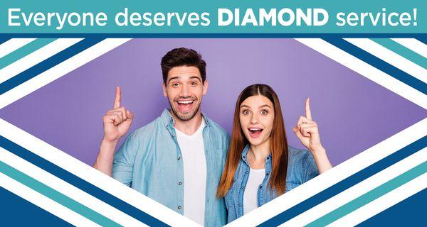 Everyone deserves Diamond service. Join the credit union today.