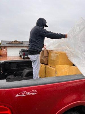 Recolección de cajas, van por tus cajas hasta tu domicilio.