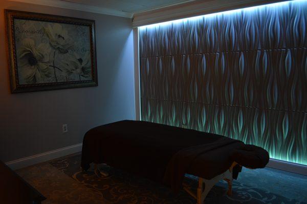 Massage treatment room