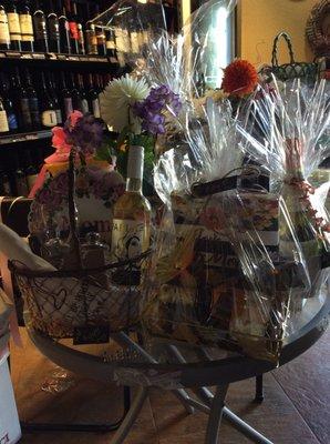 Assorted gift baskets