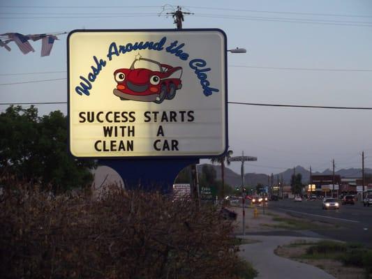 Sign on Cave Creek Road