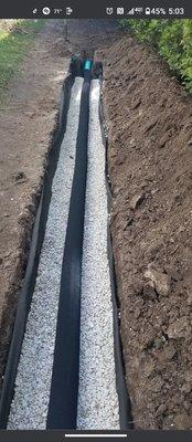 Yard Drainage, French Drains, Foundation Drains, We fix water problems.